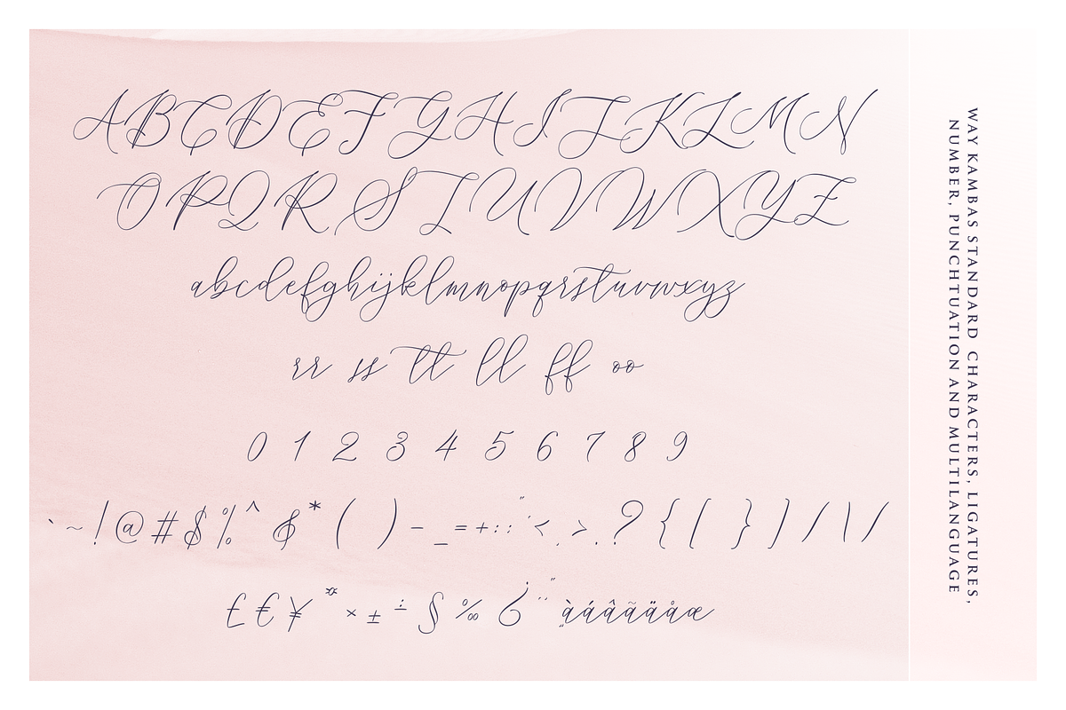 Way Kambas – Modern Calligraphy Font, a Script Font by RedyStudio (Photo 15 of 17)
