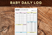 Editable Baby Daily Log | Baby Care, a Print Template by Graphicsnext (Thumbnail 2 of 7)