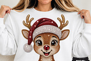 Christmas Reindeer Glitter PNG, a Seasonal Illustration by DreamCafeArt (Thumbnail 1 of 6)
