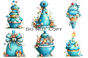 Whimsical Birthday Clipart Bundle, an Illustration by Craft Nest (Thumbnail 5 of 5)