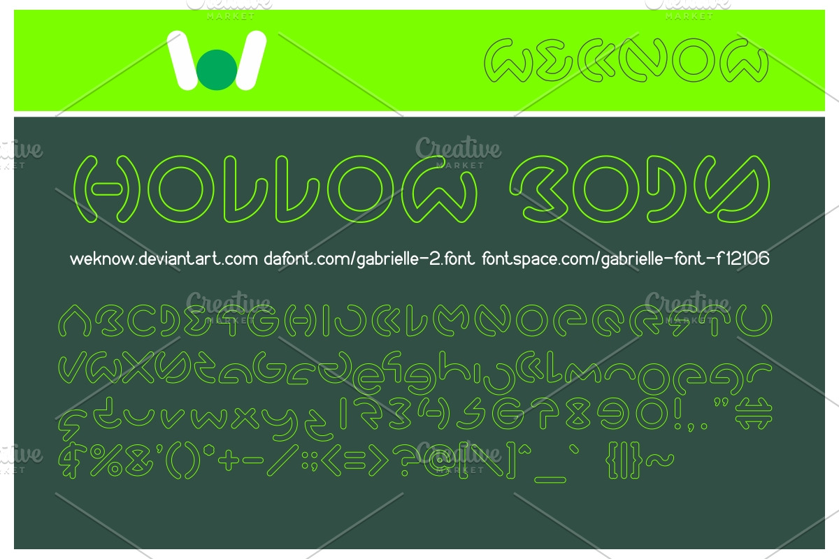 Gabrielle font preview 5