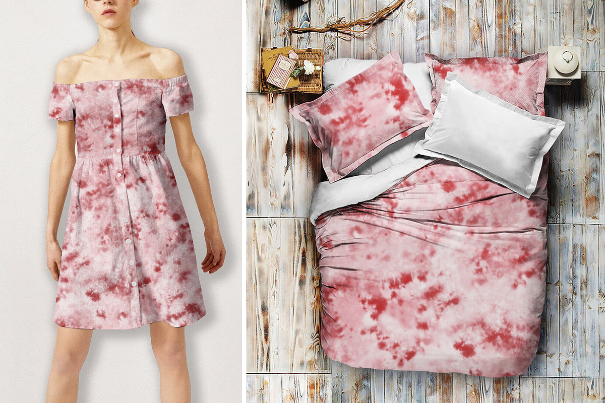 Dusty Rose Tie Dye Seamless Pattern, a Texture Graphic by Gullenda (Photo 4 of 6)