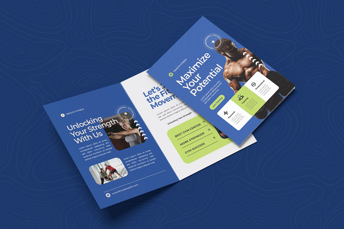Health Fitness Bifold Brochure, a Brochure Template by Esensifiksi.studio (Photo 3 of 3)