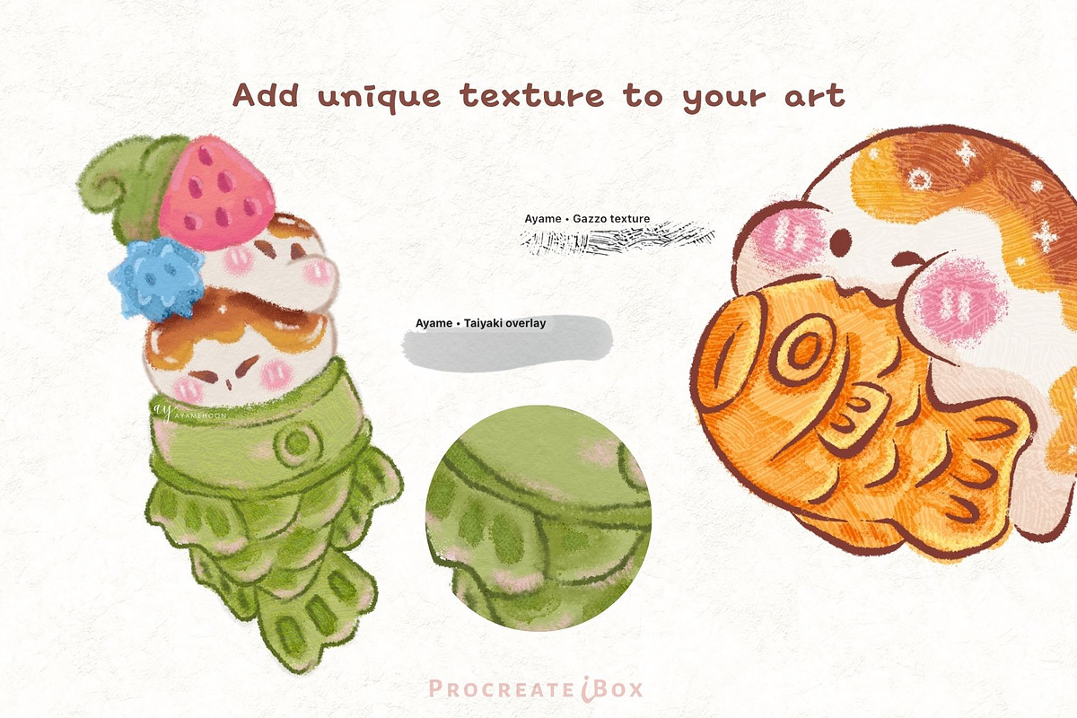 Taiyaki Brush Set for Procreate, a Brush Add-On by ProcreateiBox (Photo 6 of 8)