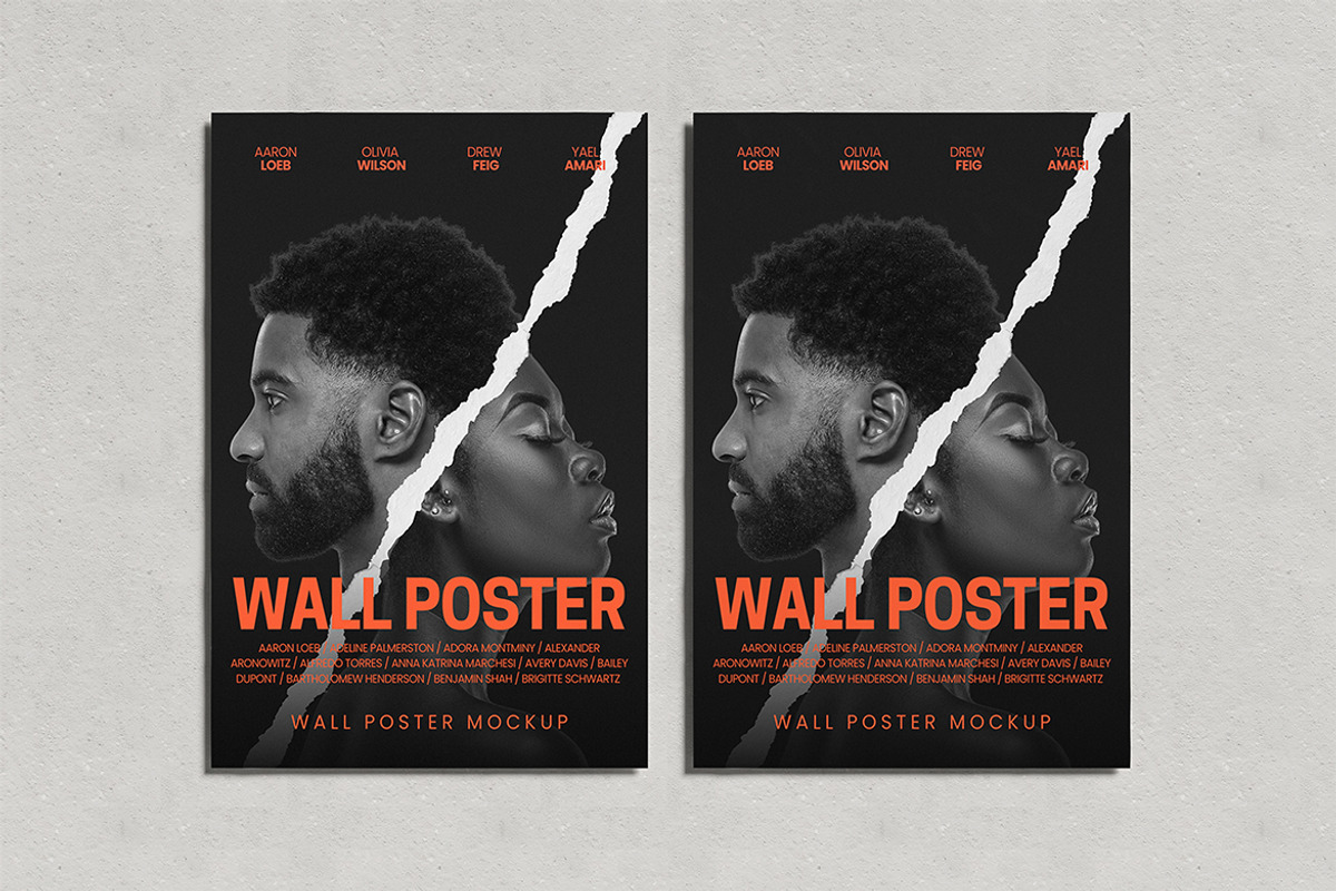Wall Poster Mockup, an Advertising Mockup by swsi-studio (Photo 4 of 5)