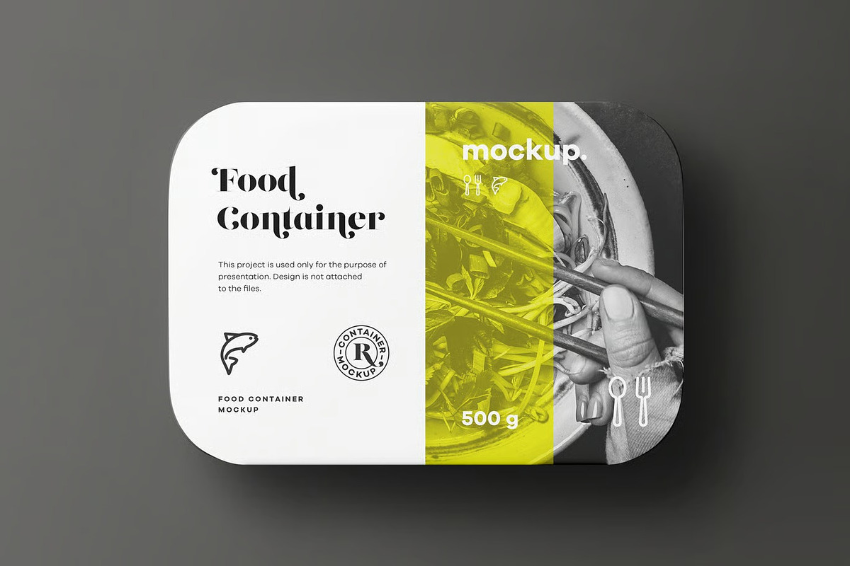 Food Container Mock-up, a Packaging Mockup by zippypixelstudio (Photo 6 of 16)