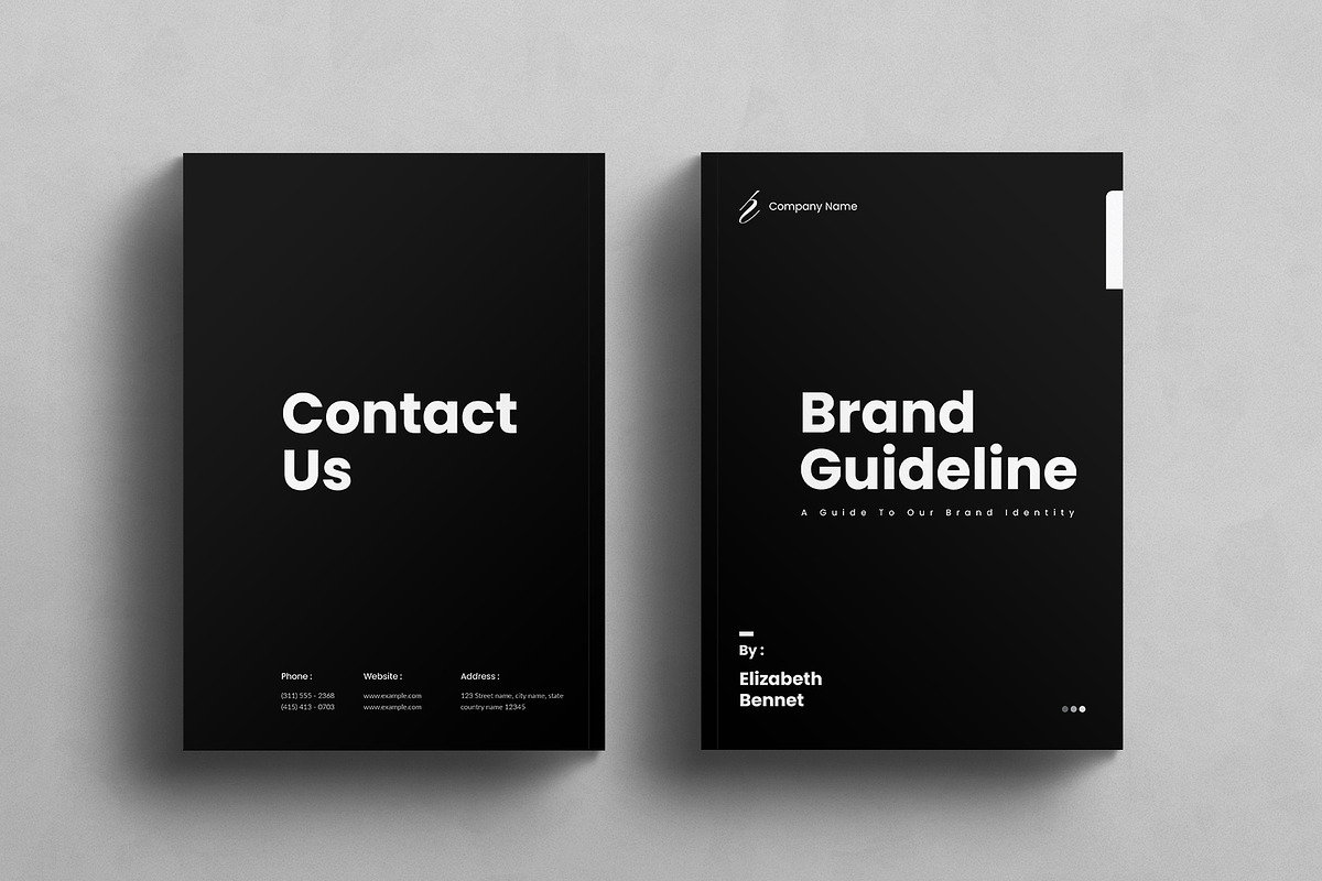 Brand Guideline Template, a Brochure Template by E-Type (Photo 8 of 8)