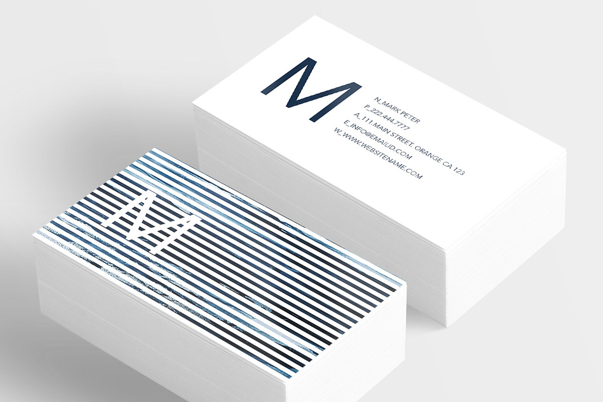 Classy line art business card, a Business Card Template by Creative Designs (Photo 2 of 3)
