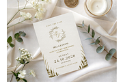 Minimal Botanical Invitation Mockup, a Mockup by MockupWizard (Thumbnail 4 of 4)