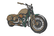 Vintage Custom Motorcicles, an Object Illustration by illusign (Thumbnail 5 of 7)