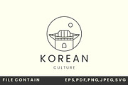 hanok house emblem line art vector, a Branding & Logo Template by SD 22 (Thumbnail 2 of 2)