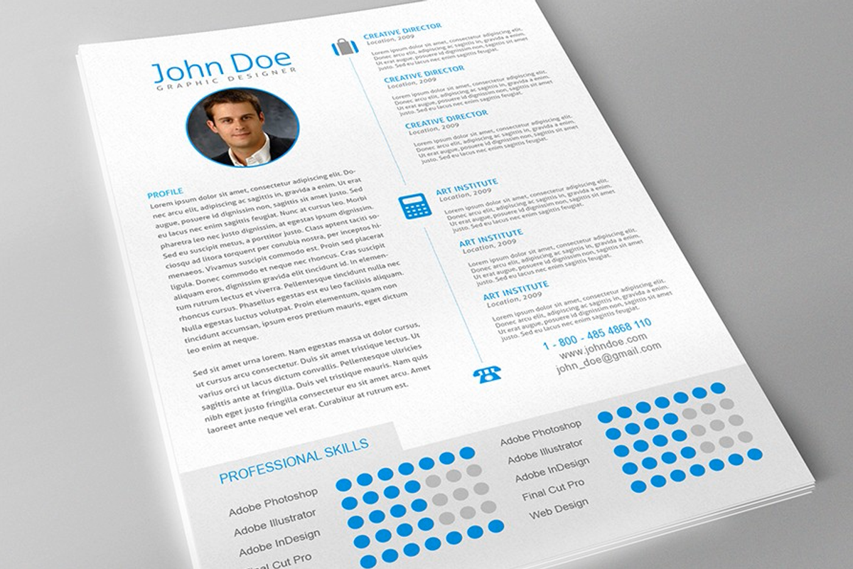Professional Resume + Cover Letter, a Resume Template by Imagine Design (Photo 1 of 3)