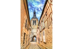 The notredameduval tower in featuring france, provins, and tower, an Architecture Photo by Leonid Andronov
