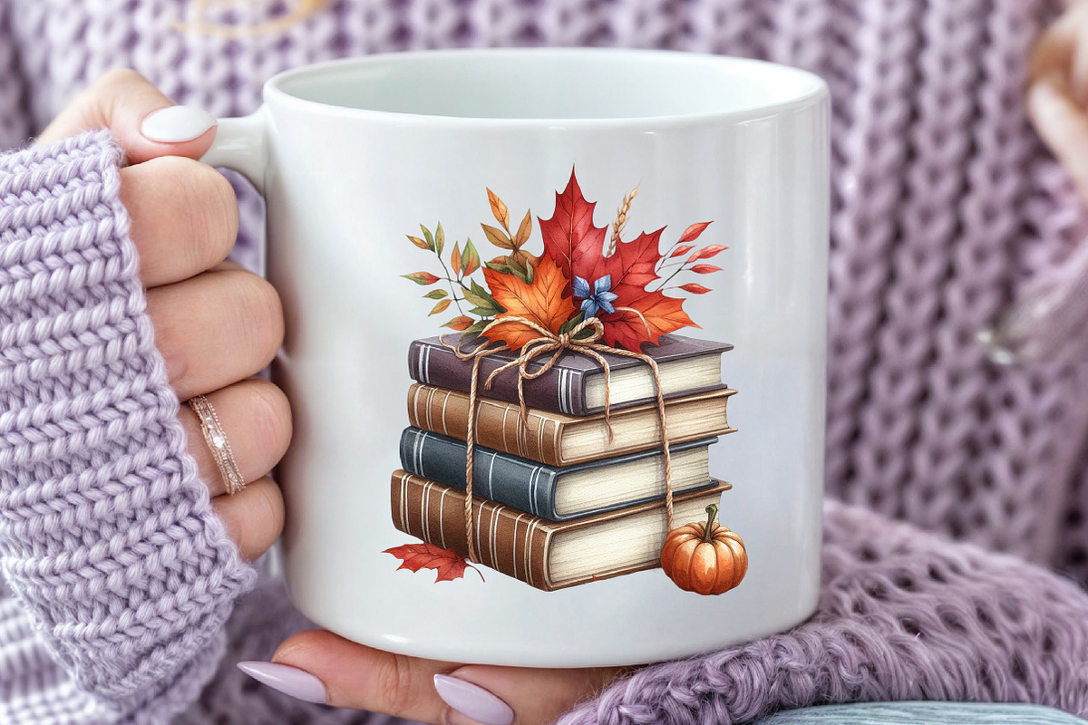 Autumn Book Fall Clipart, an Illustration by Rose Art (Photo 7 of 7)
