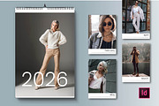 2026 Wall Calendar InDesign Template, a Brochure Template by R-studio (Thumbnail 1 of 6)