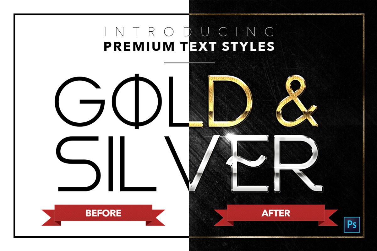 Gold & Silver #4 - 20 Text Styles, a Layer Style Add-On by Jonas Stensgaard (Photo 22 of 23)