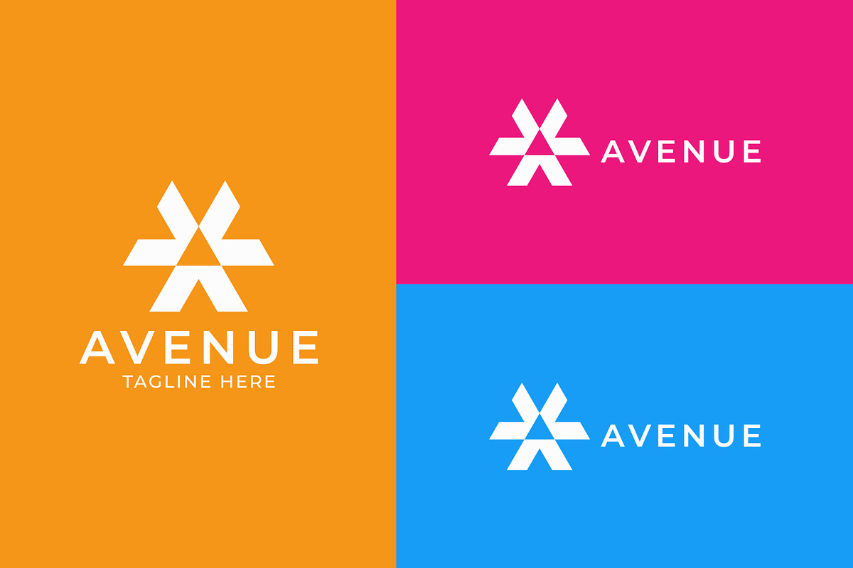 Geometric Avenue Logo Colorful Arrow, a Branding & Logo Template by Signatoro (Photo 3 of 3)