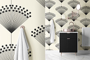 Decorative Geometric Fans, a Wallpaper Graphic by MalyskaStudio (Thumbnail 2 of 7)