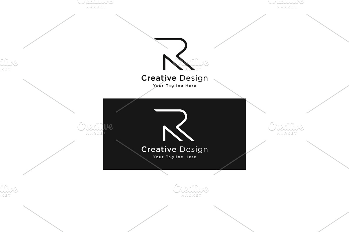 Initial letter R logo geometry., a Branding & Logo Template by LOGOCREATIVE