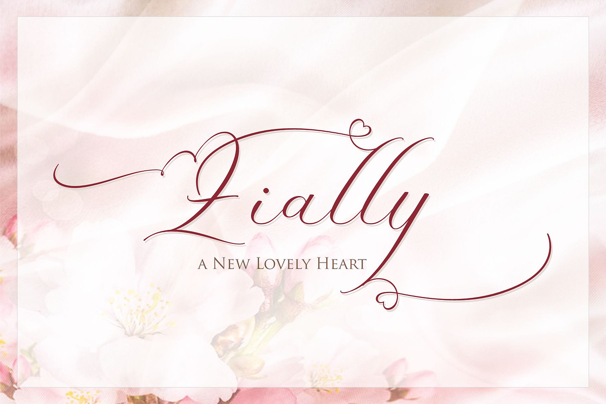 Zially, a Script Font by Fontdroe (Photo 1 of 10)