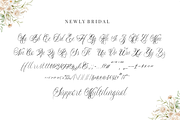 Newly Bridal - A Wedding Font, a Script Font by a Piece of Cake (Thumbnail 9 of 12)