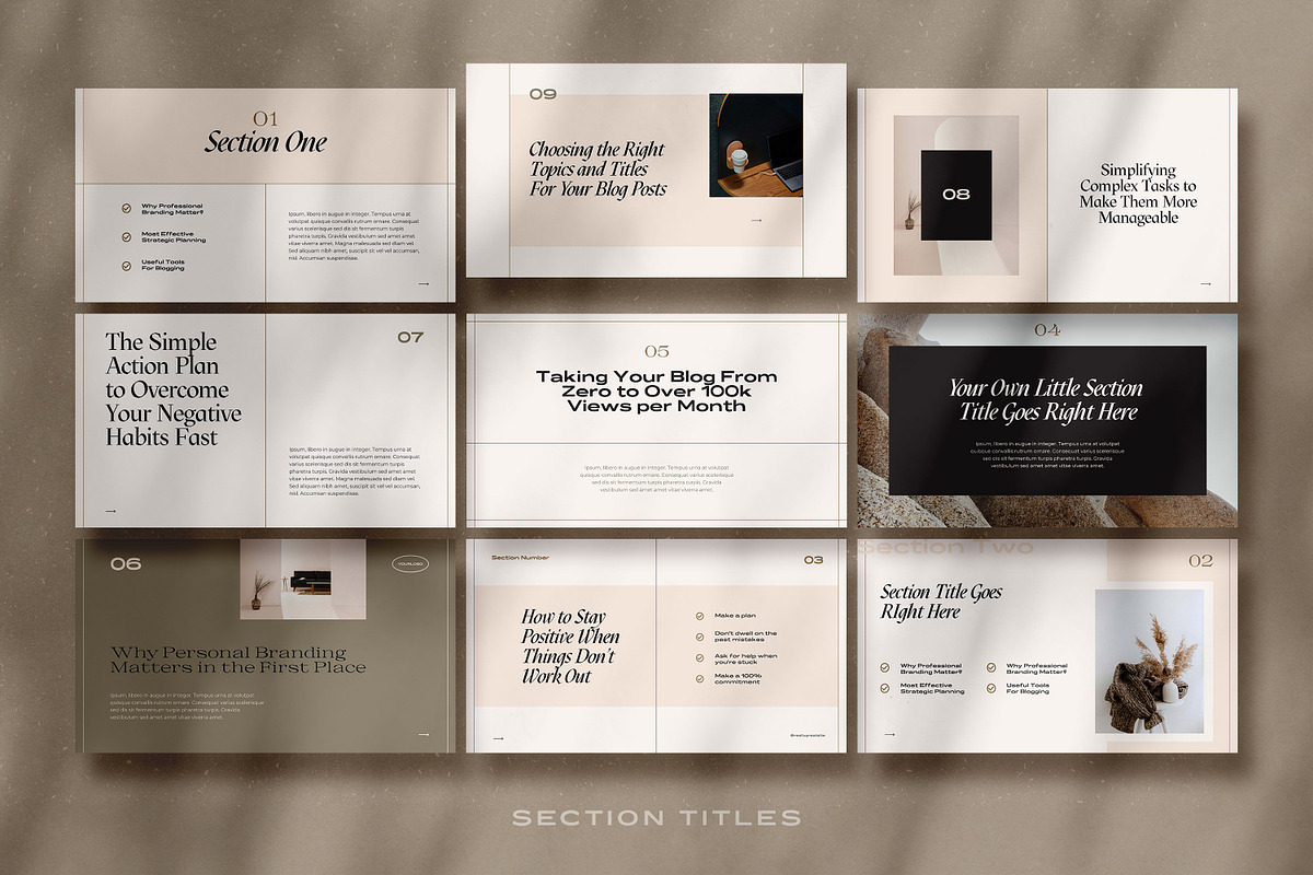 Aesthetic eCourse Slide Deck CANVA, a Presentation Template by AndrewPixel