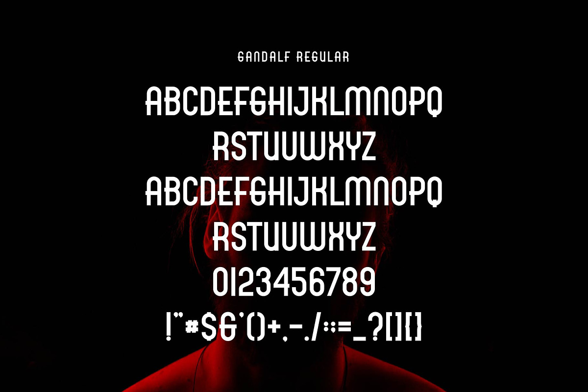 Gandalf - Futuristic Font, a Sans Serif Font by Aqeel_Art (Photo 5 of 6)