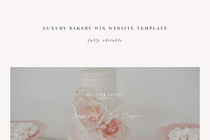 Luxury Bakery Wix Website Template