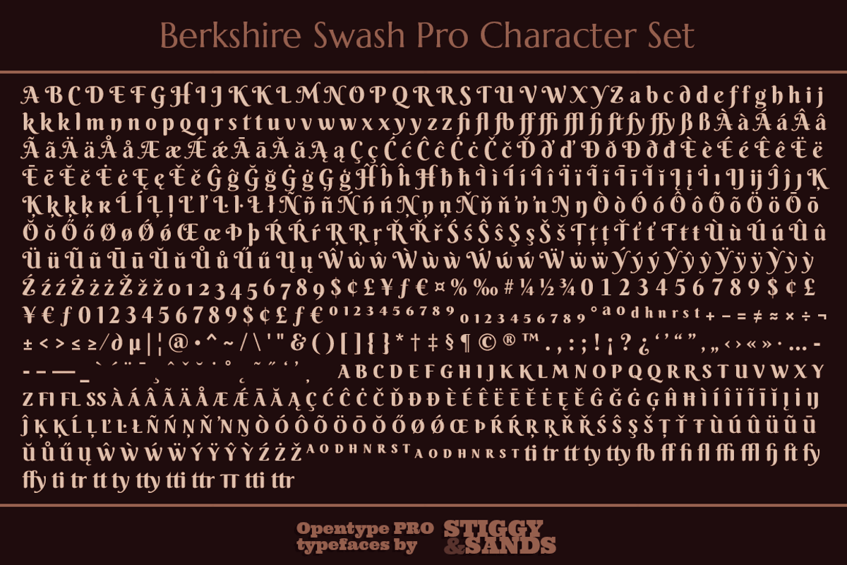 Berkshire Pro Family, a Font by Stiggy & Sands (Photo 9 of 9)