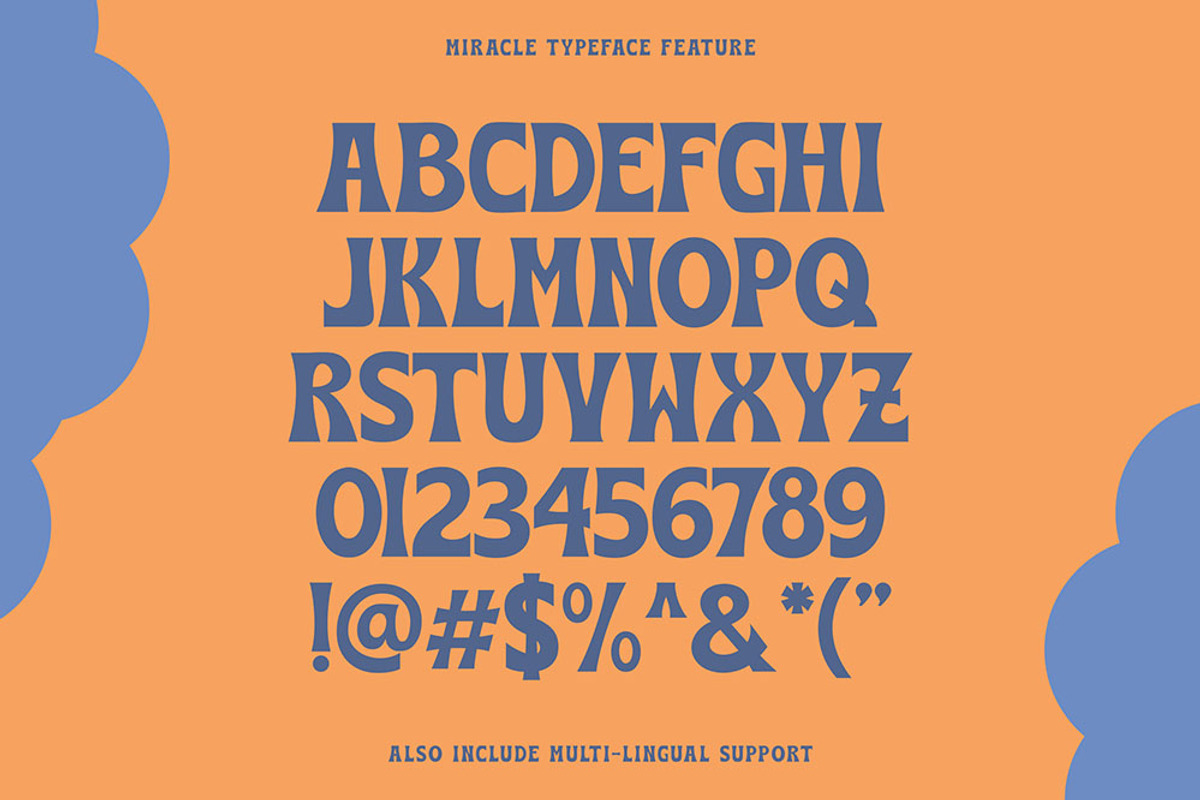Miracle typeface, a Sans Serif Font by HTLNS.co (Photo 5 of 8)