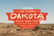 Dakota Rough Sans + Bonus, a Sans Serif Font by Any-Type® Foundry (Thumbnail 1 of 7)