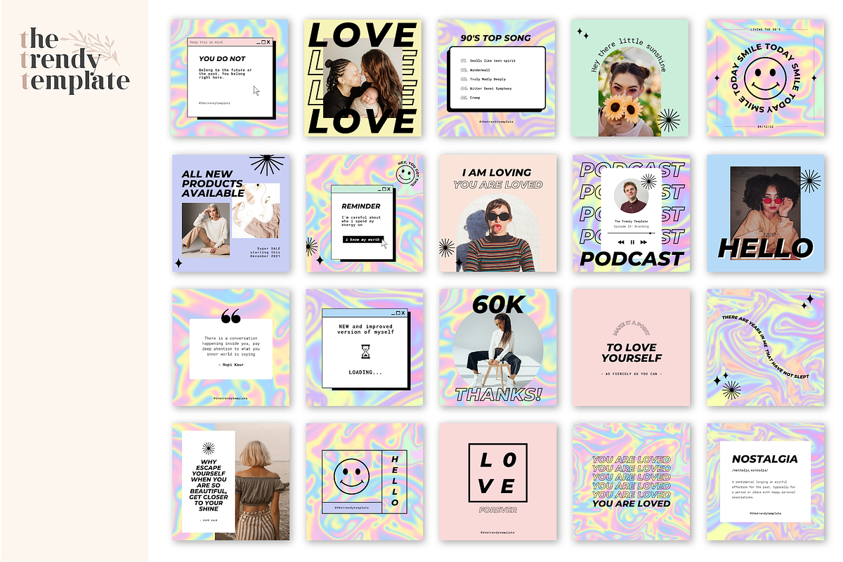 The Iridescent Template, a Social Media Template by thetrendytemplate (Photo 4 of 5)
