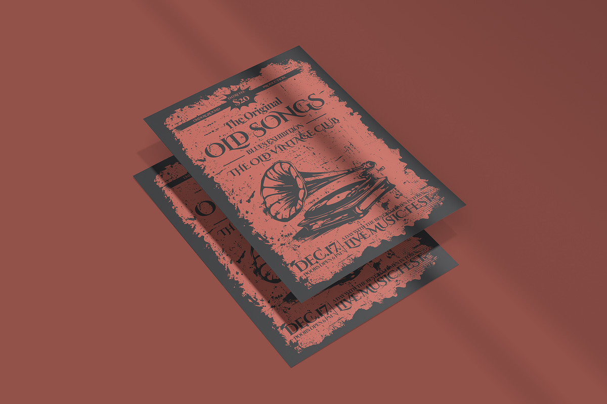Old Songs Show Template, a Flyer Template by Creatiya Type (Photo 3 of 3)