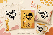 Giraffy Pop – Playful Display Font, a Script Font by Wow Magic (Thumbnail 2 of 4)
