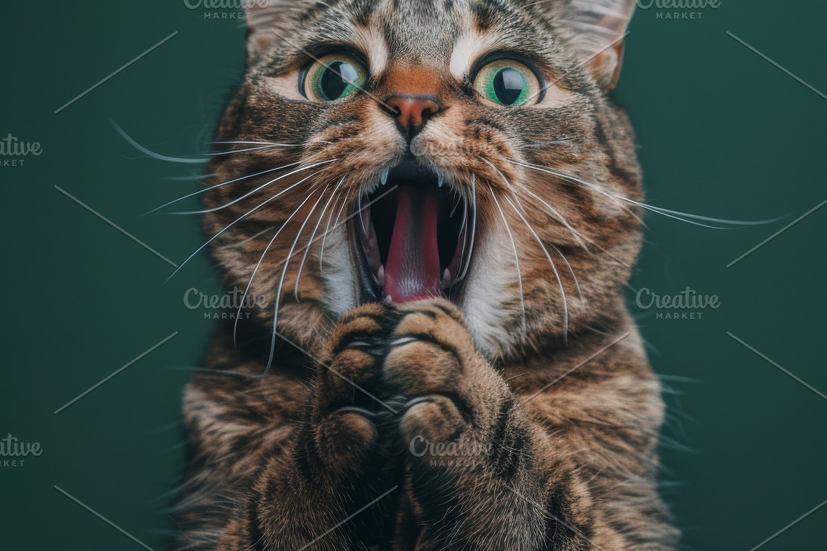 236 surprised animals, an Animal Photo by Handmadefont (Photo 31 of 241)