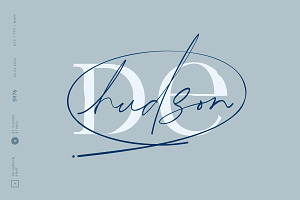 De Hudson, a Script Font by vuuuds