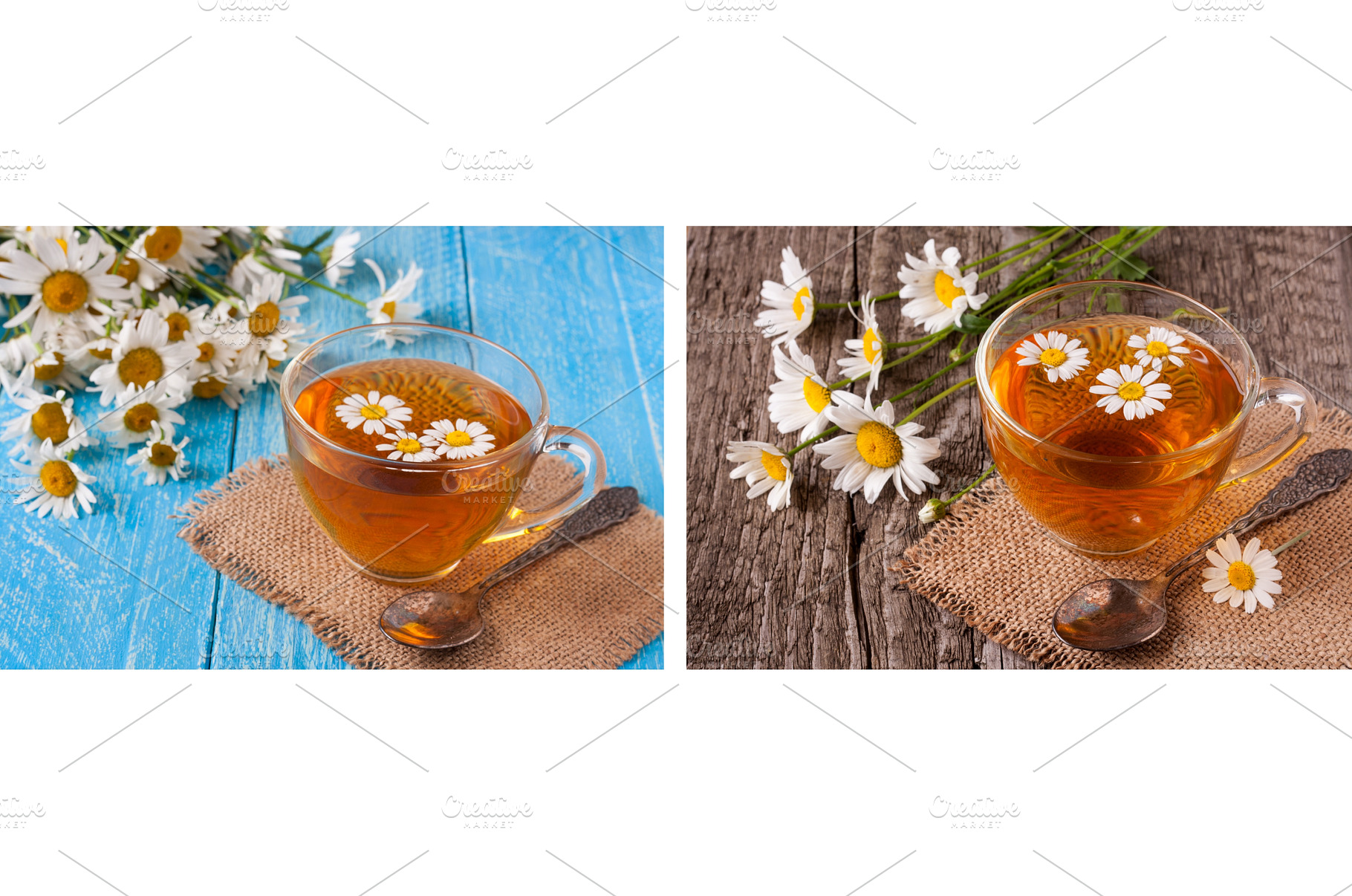 Herbal tea with fresh chamomile, a Food & Drink Photo by NataPhoto