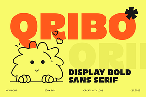 QRIBO - Food Font, a Sans Serif Font by Umitype