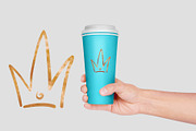 Doodle Crown, Black + Golden Clipart, an Icon by RabbitAndPencil (Thumbnail 5 of 5)