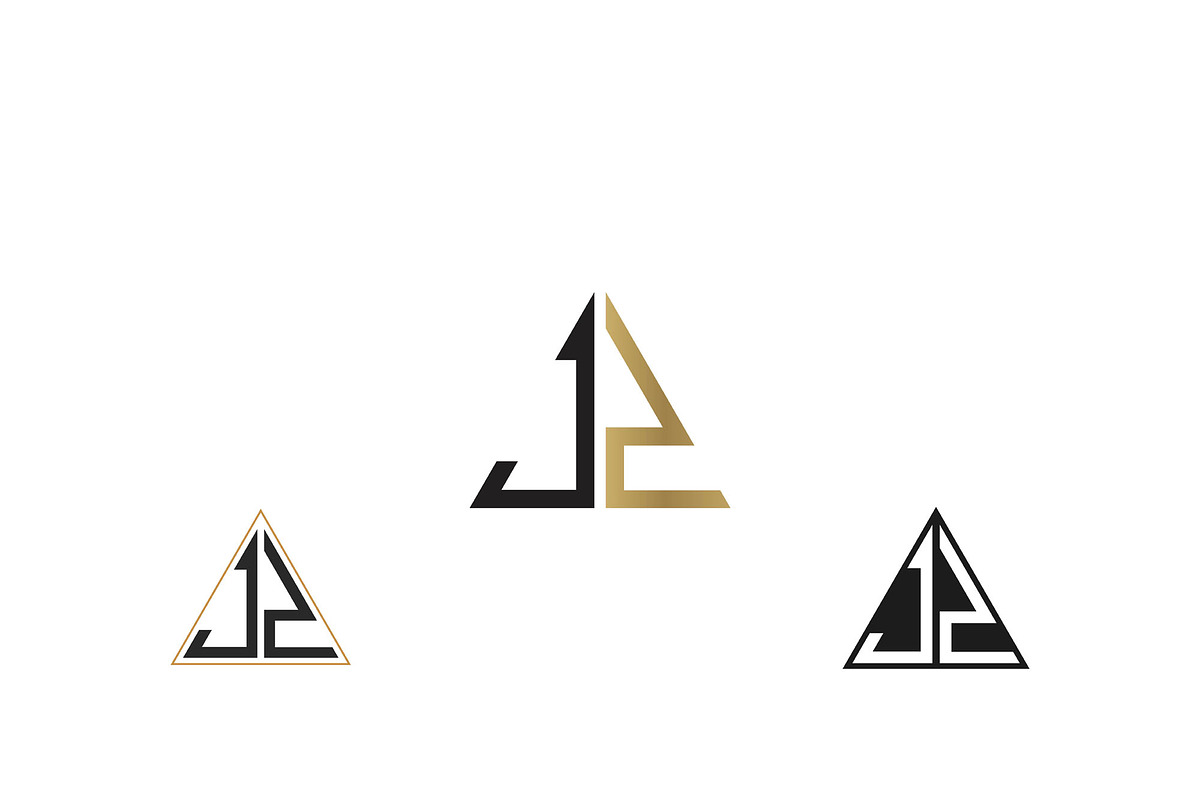 Alphabet letters logo JZ, ZJ, a Branding & Logo Template by mrshamsjaman