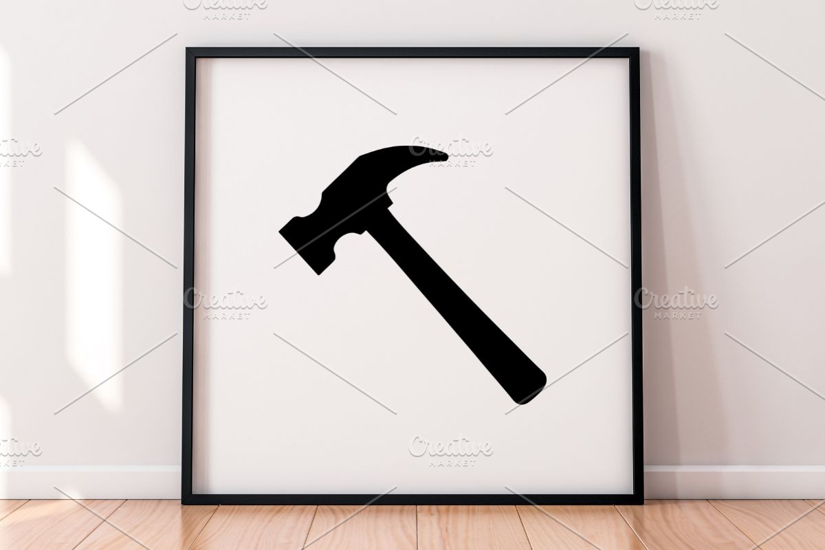 Hammer Silhouette SVG #2, a Work Illustration by newminddesign (Photo 4 of 5)
