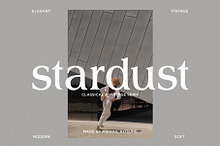 stardust - classical & vintage serif