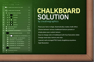 Chalkboard Solution PSD Template