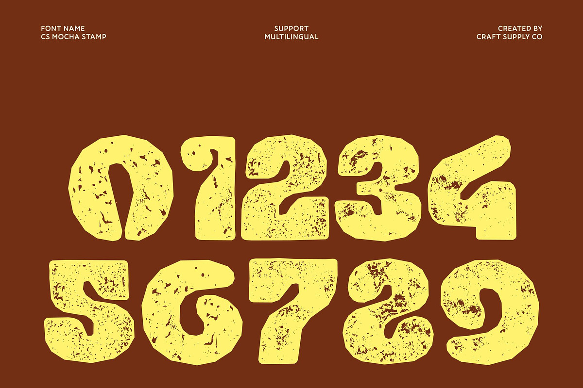 CS Mocha Stamp, a Sans Serif Font by Craft Supply Co. (Photo 6 of 8)