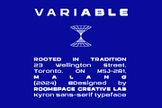 Kyron - Futuristic Modern Font, a Sans Serif Font by roomspace creative lab (Thumbnail 6 of 10)
