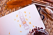 Artist Sketch Book Mock-Up, a Print Template by ZiziMarket (Thumbnail 5 of 5)