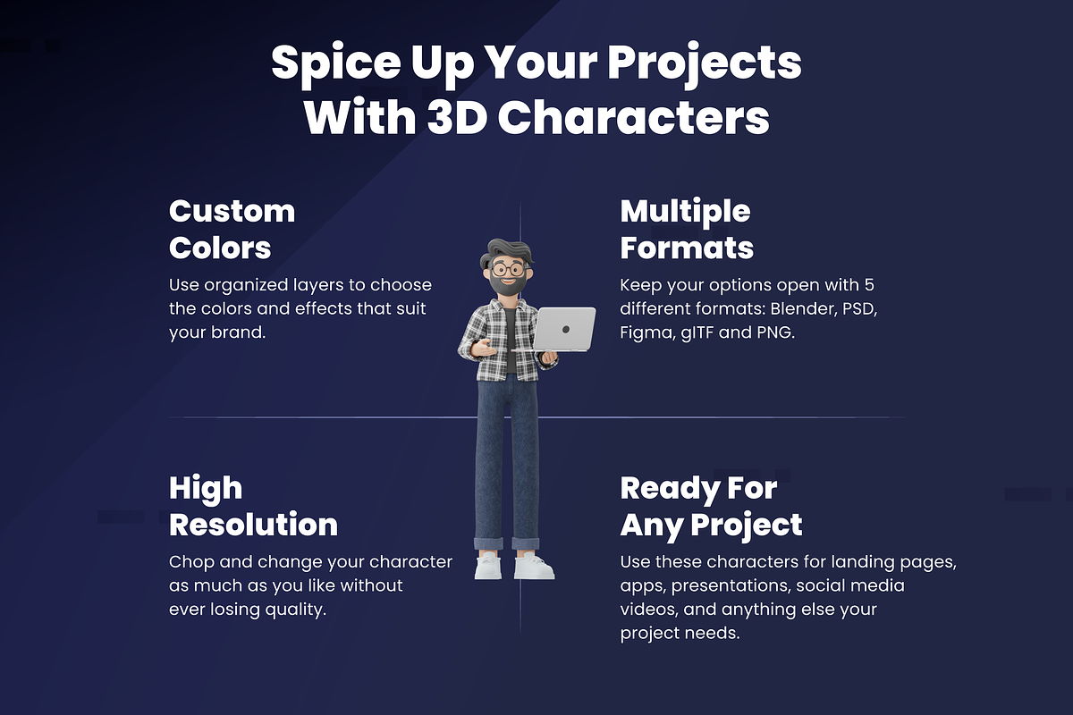 3D Illustration Business Characters, a Characters & Person 3D Model by Flat Icons (Photo 2 of 8)