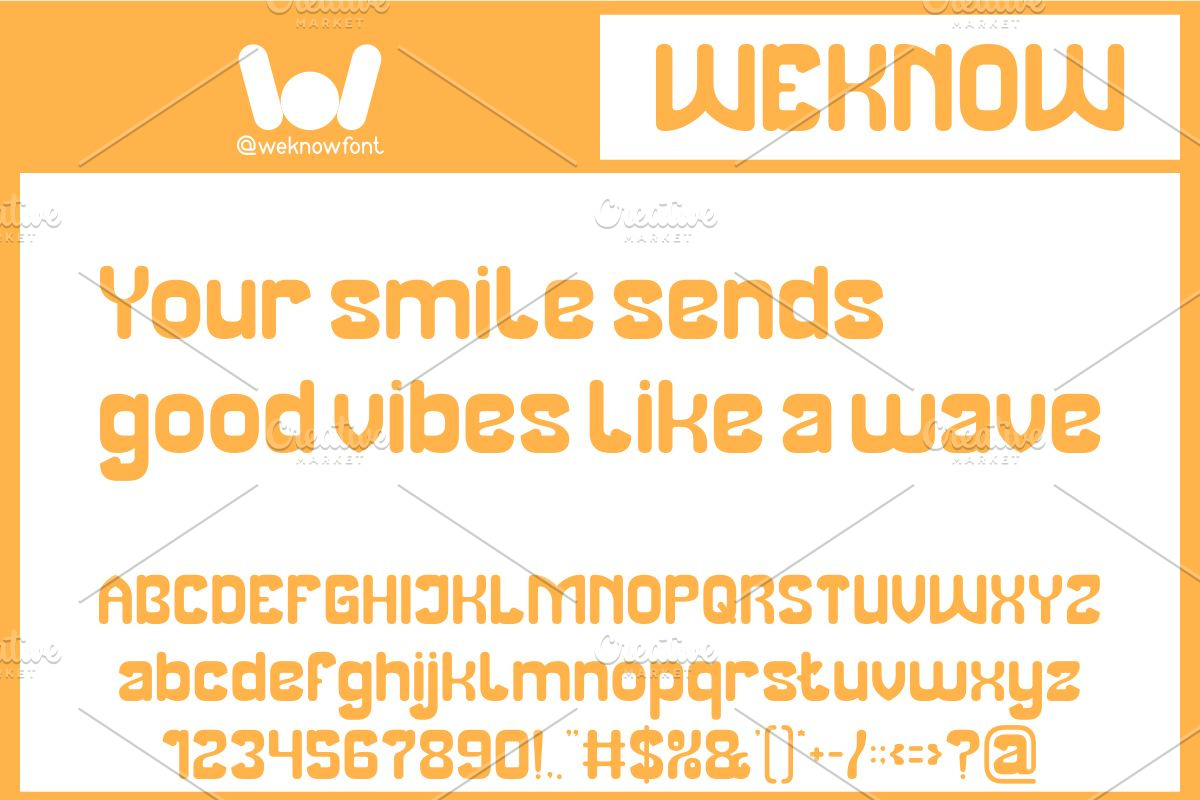 Smiling Wave font, a Font by weknow (Photo 2 of 8)