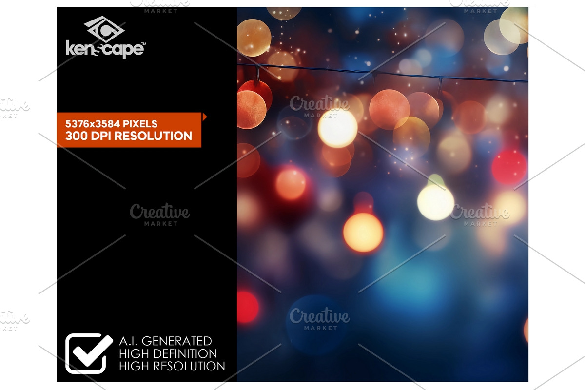 Bokeh String Light Overlays, a Background Photo by KenScape (Photo 2 of 3)