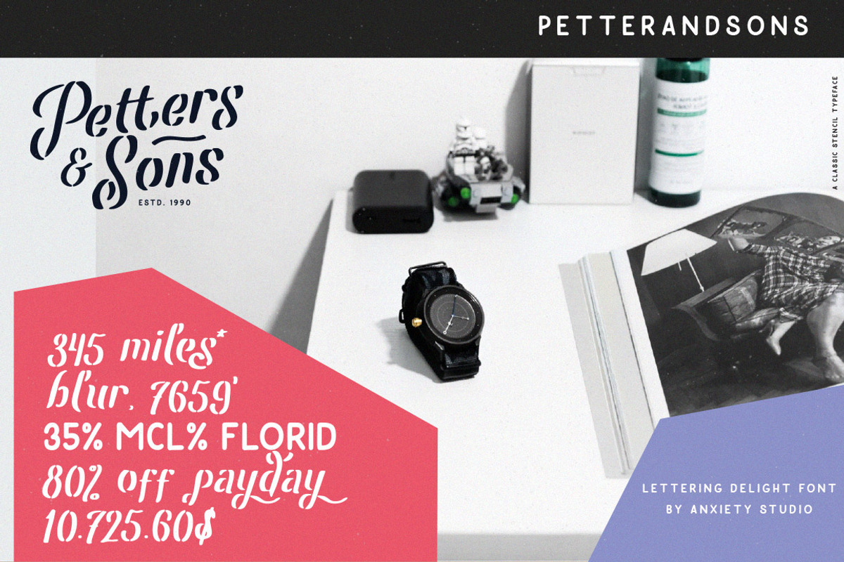 Leatherhand Stencil Fontduo, a Sans Serif Font by Anxiety Studio (Photo 12 of 16)